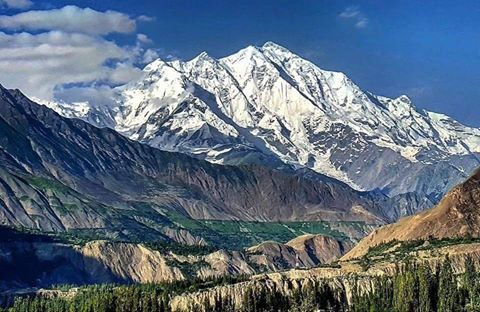 Rakaposhi the Most Majestic Mountain of Karakoram range in Pakistan. 